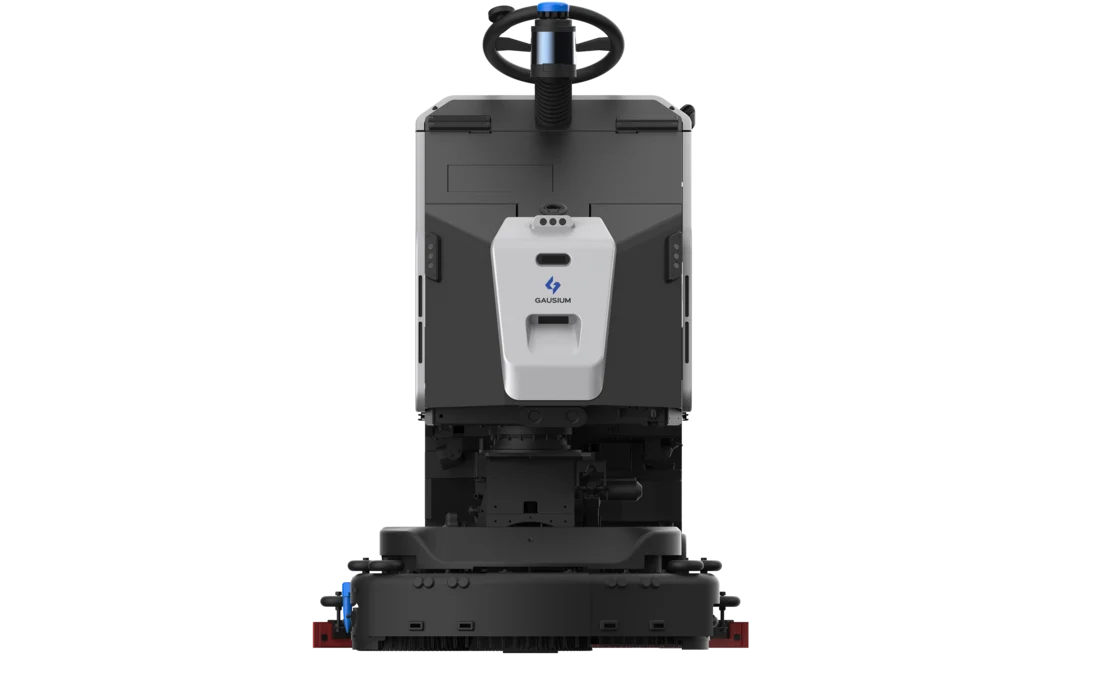 Ride-on scrubber